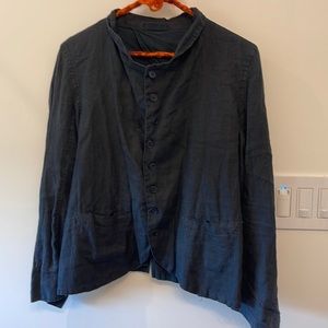 CP Shades black linen jacket